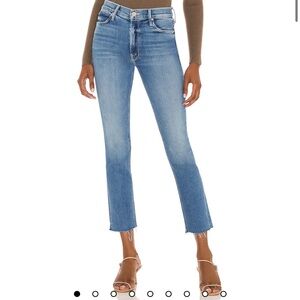 MOTHER Jeans The Mid-Rise Dazzler Ankle Fray in Riding The Cliffside size 27
